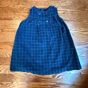 Talbots Kids VTG Plaid Corduroy Dress 24 Months